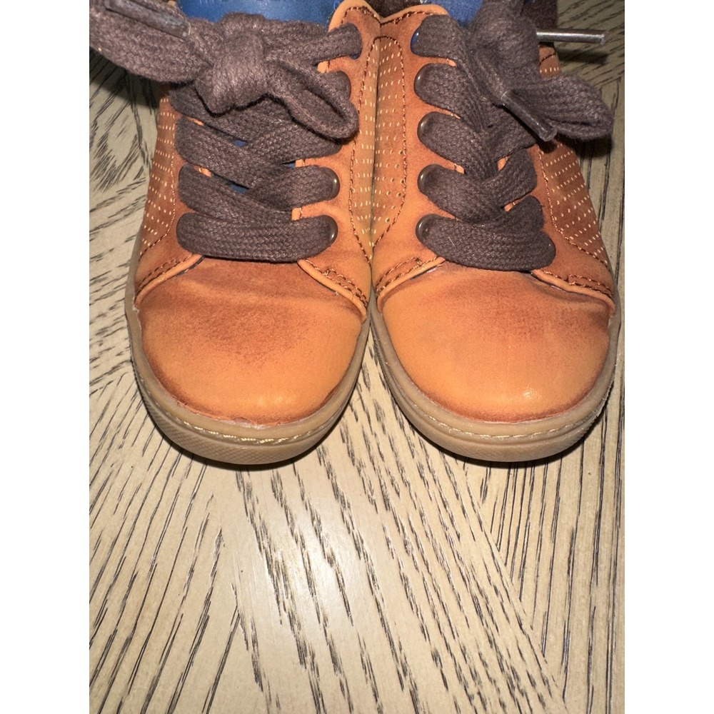 Tommy Hilfiger Lace Up Casual School Shoes Cognac Brown Youth Boys Size 12 Rylan - Picture 2 of 7